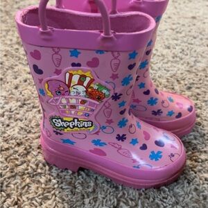 Shopkins Pink Rain Boots